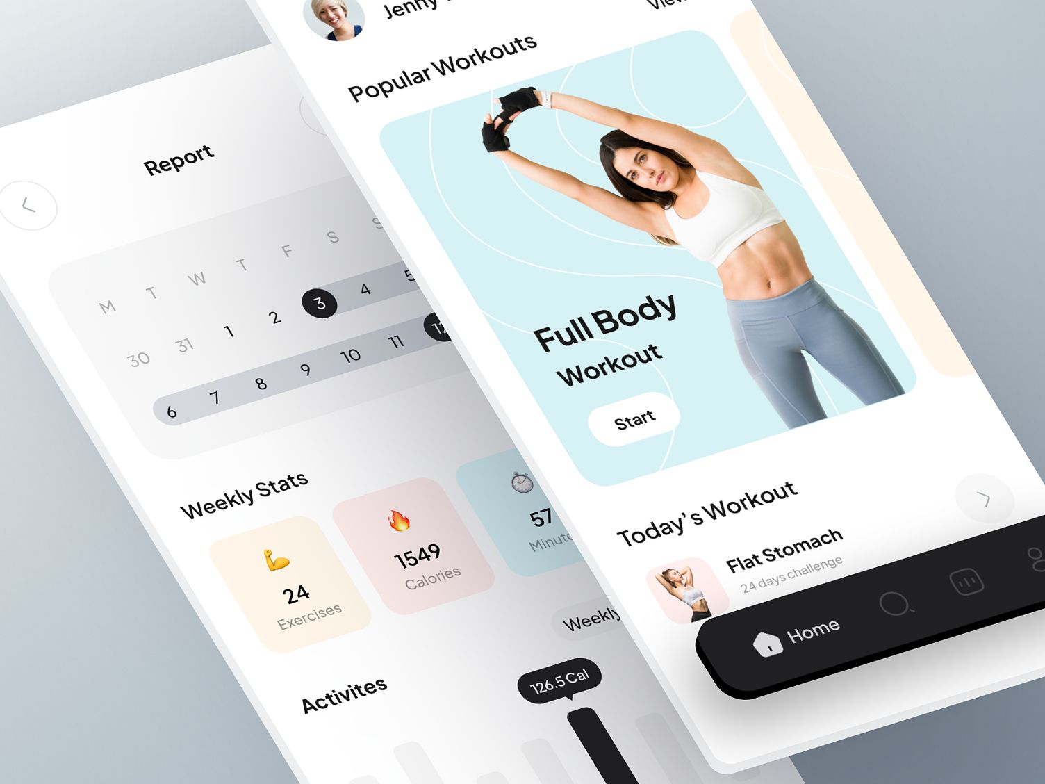  The fitness app is designed to minimize complexity for effortless navigation and usage