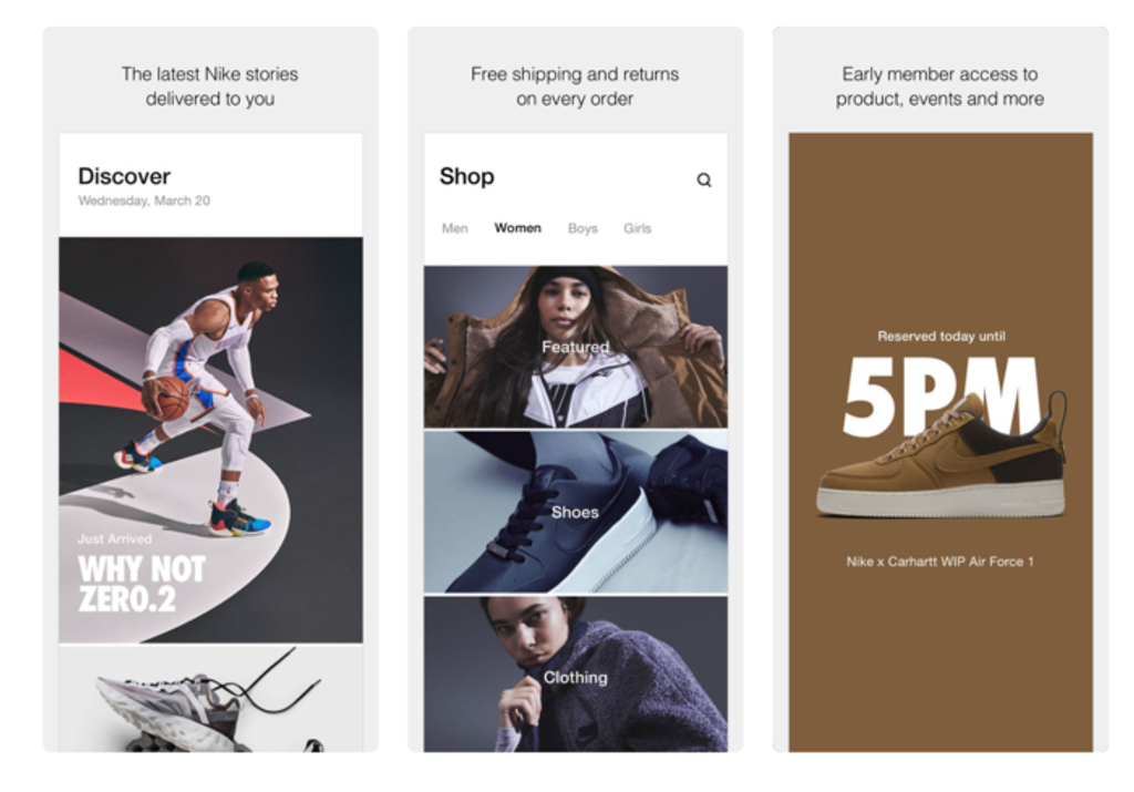 The Nike app