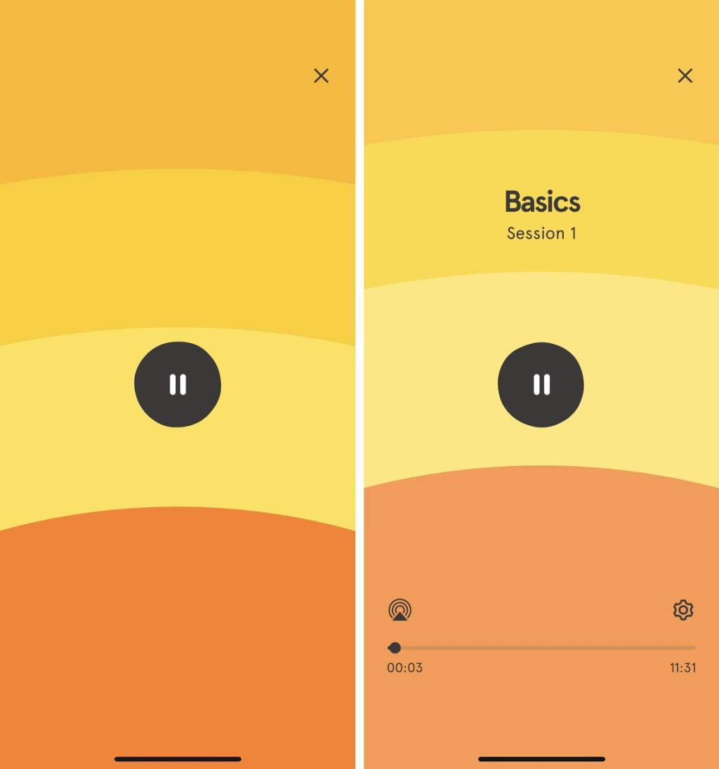 It’s essential for a meditations app to use habitual UX patterns 