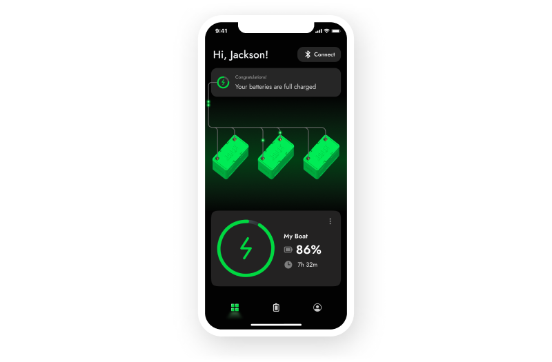 Eventually, we managed to grant users an ability to monitor 3 batteries at once as it was initially requested by the customer.