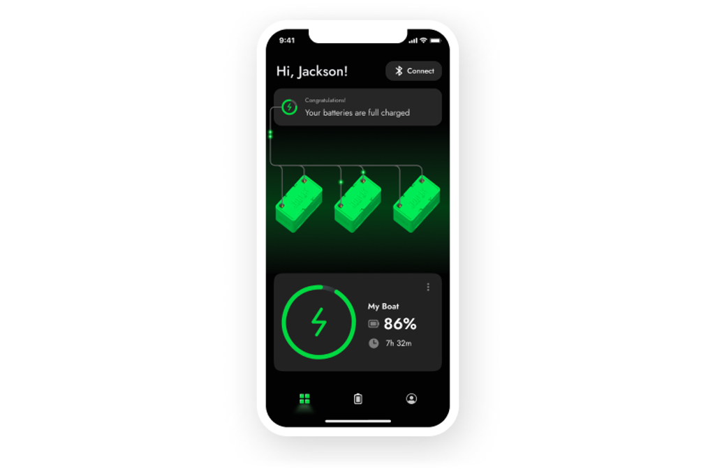Eventually, we managed to grant users an ability to monitor 3 batteries at once as it was initially requested by the customer.