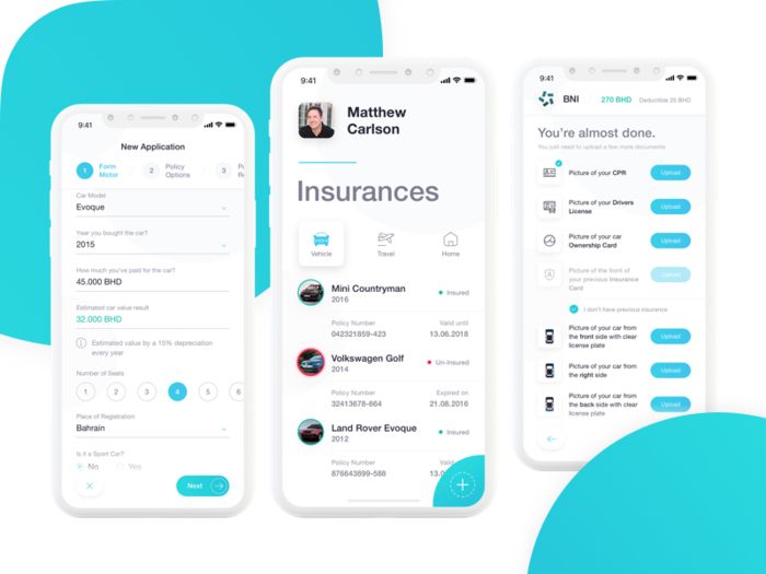 Prior to buying an insurance, your users will be asked to fill in some info