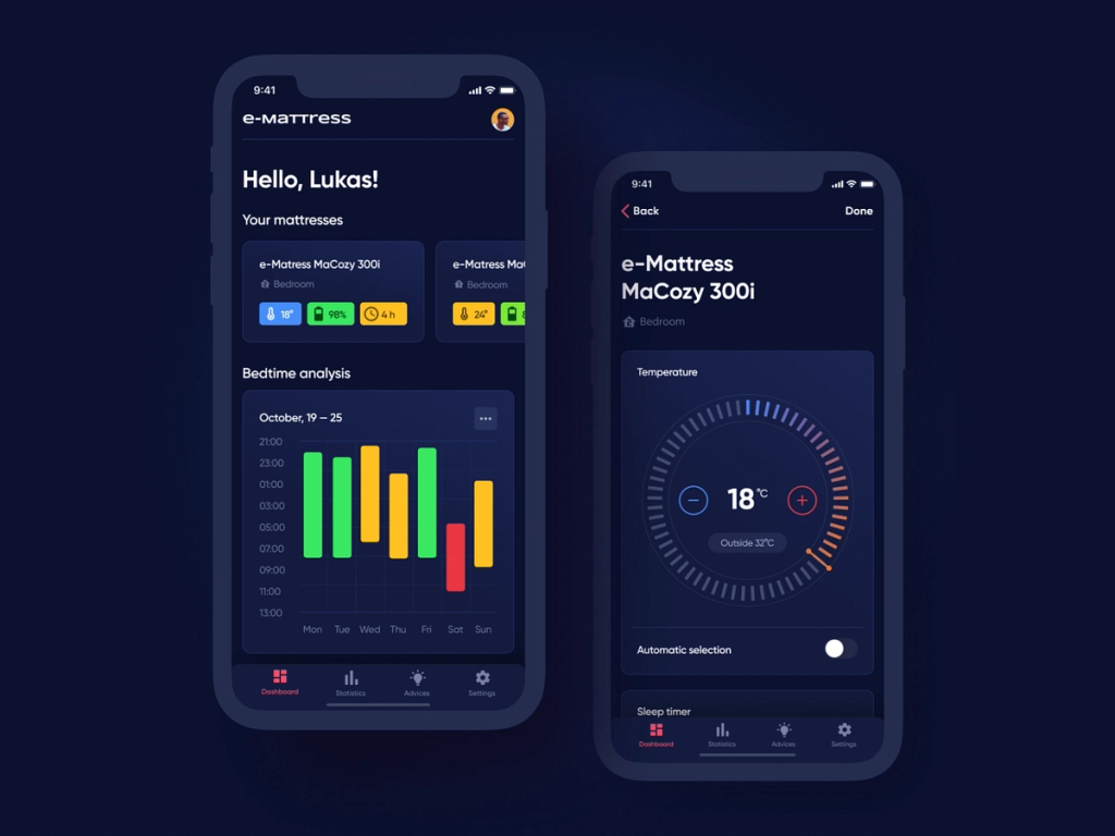 An example of an app for smart devices