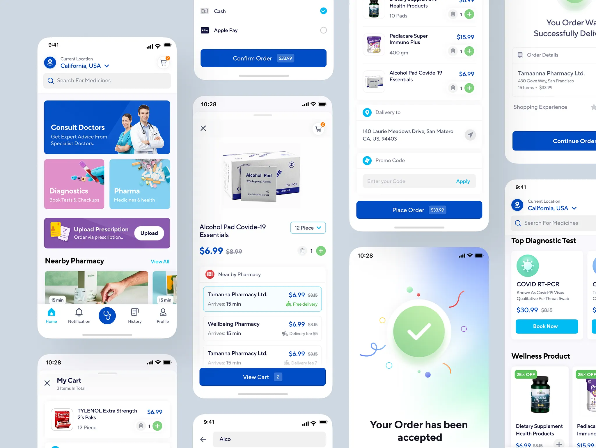 Pharmacy app design