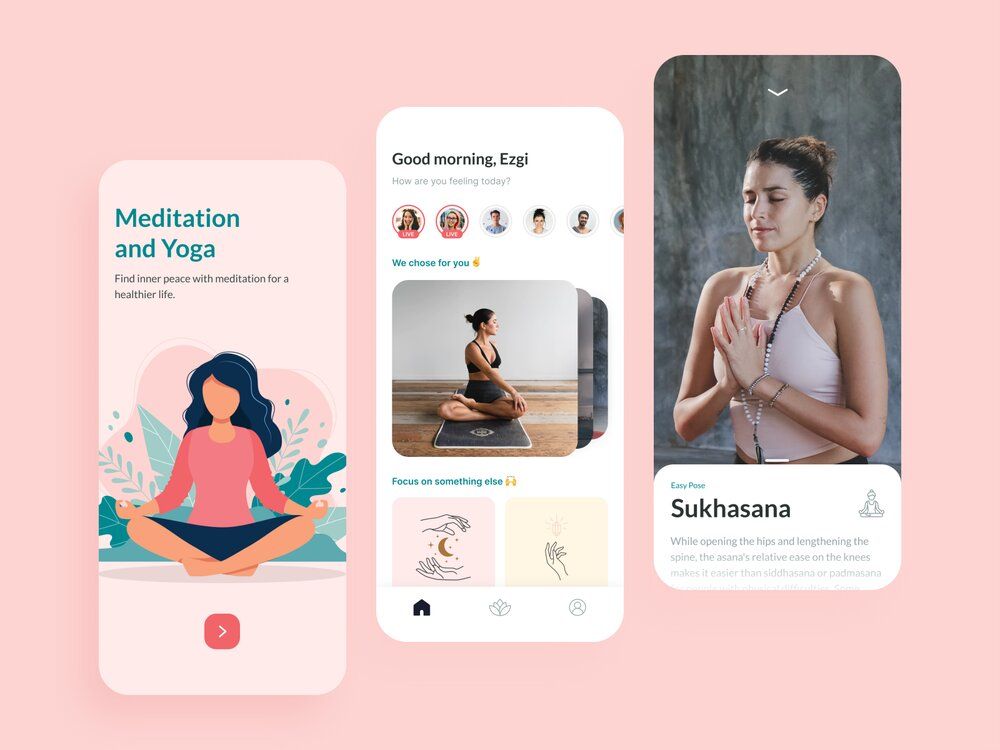 During mental health app development, consider that you might want to add on-demand content (*image by [Sertan Helvacı](https://dribbble.com/sertan){ rel="nofollow" target="_blank" .default-md}*)
