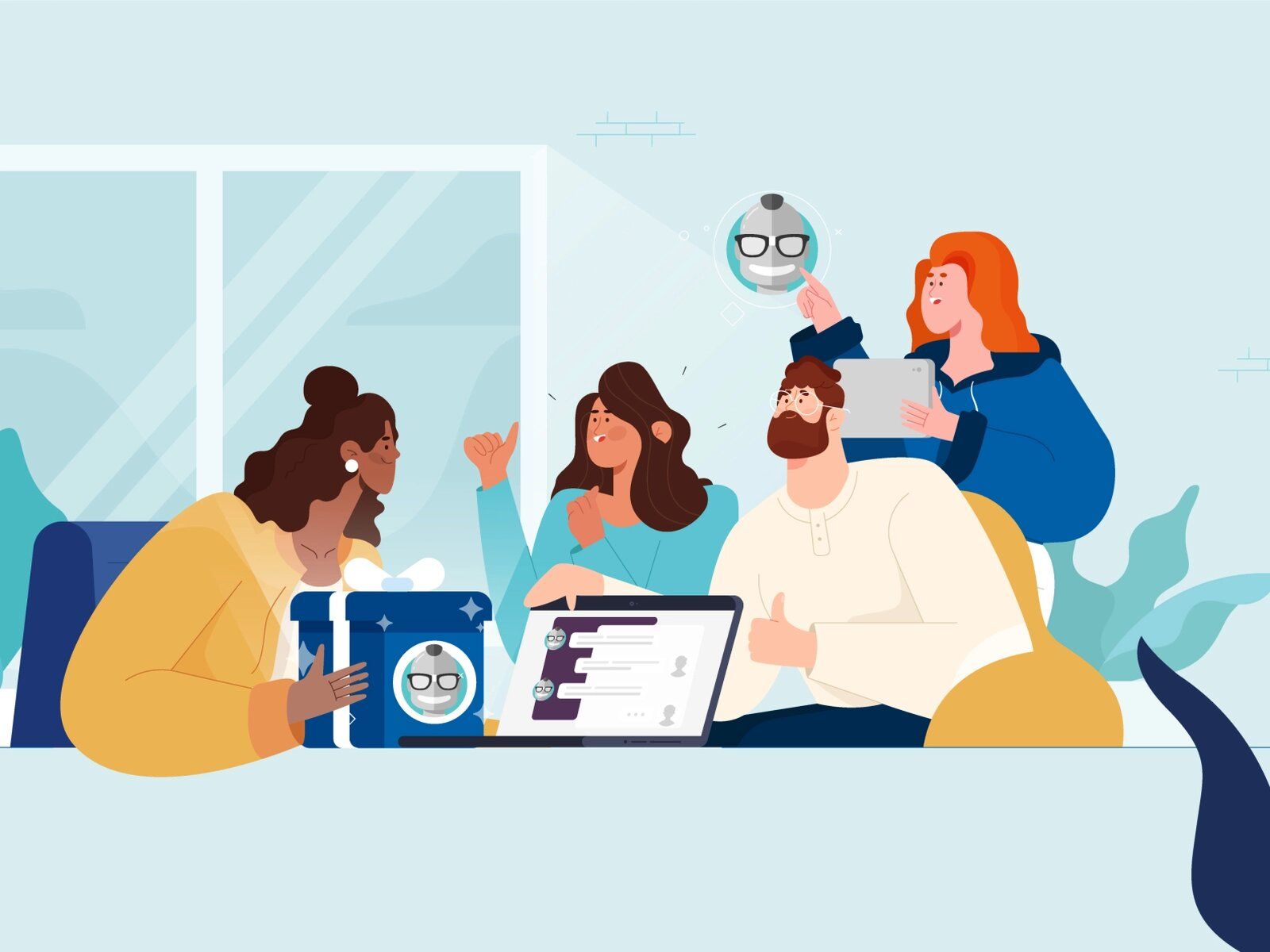 In addition to excellent technical skills, your team should have good soft skills (*image by [Carolina Contreras](https://dribbble.com/carolinacont){ rel="nofollow" target="_blank" .default-md}*)