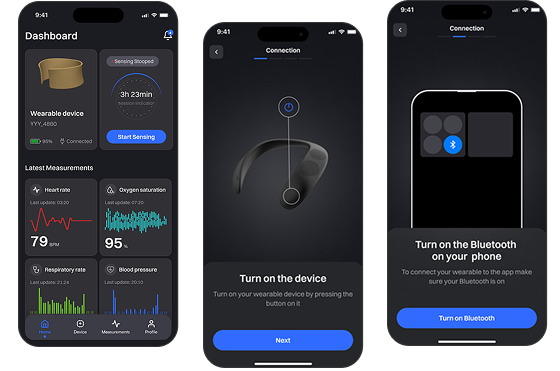 Example of the app with BLE integration