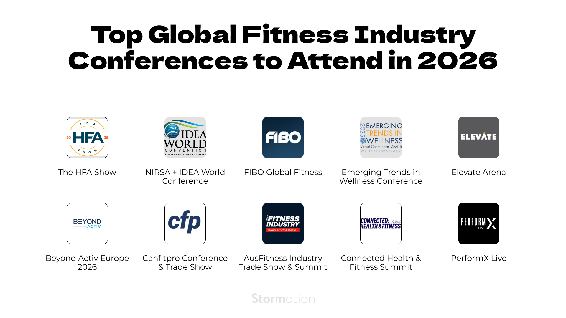 List of the top global fitness business conferences to visit in 2026