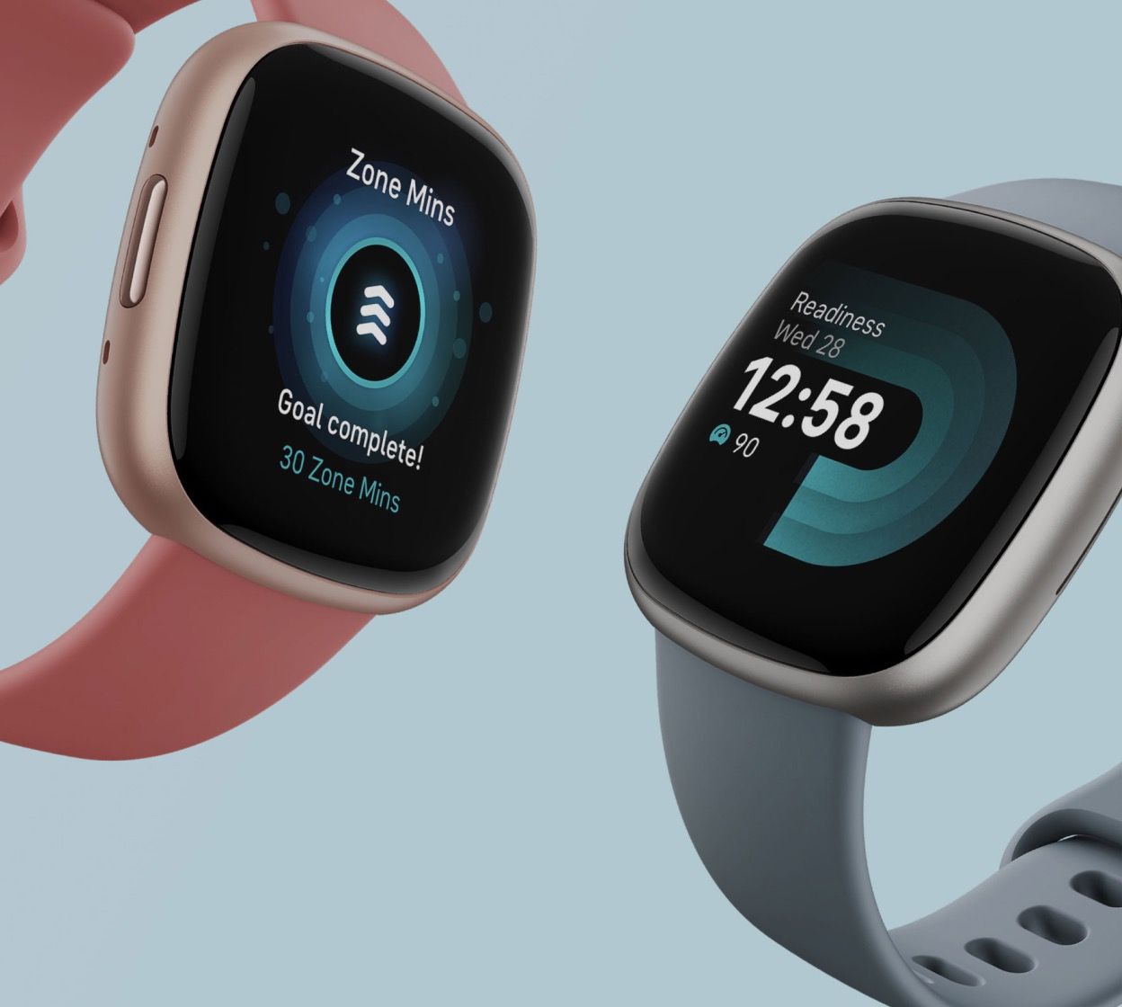 An example of the Fitbit Versa 4 model with fitness features