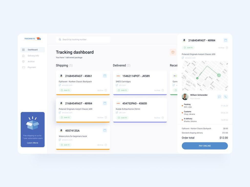 Example of how the Order Screen can look from another type of website (*image by [Code Catalyst](https://dribbble.com/code_catalyst){ rel="nofollow" target="_blank" .default-md}*)