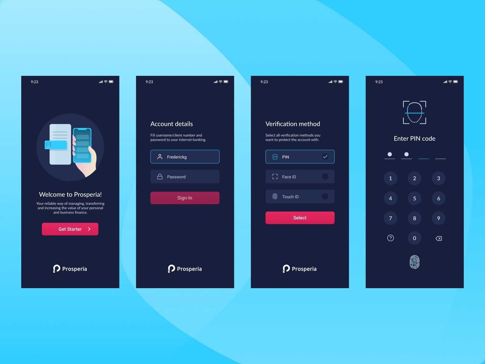 Any bank should make a sign up that’s convenient for mobile devices during mobile banking application development (*by [Jan Mráz](https://dribbble.com/janm_ux){ rel="nofollow" .default-md}*)