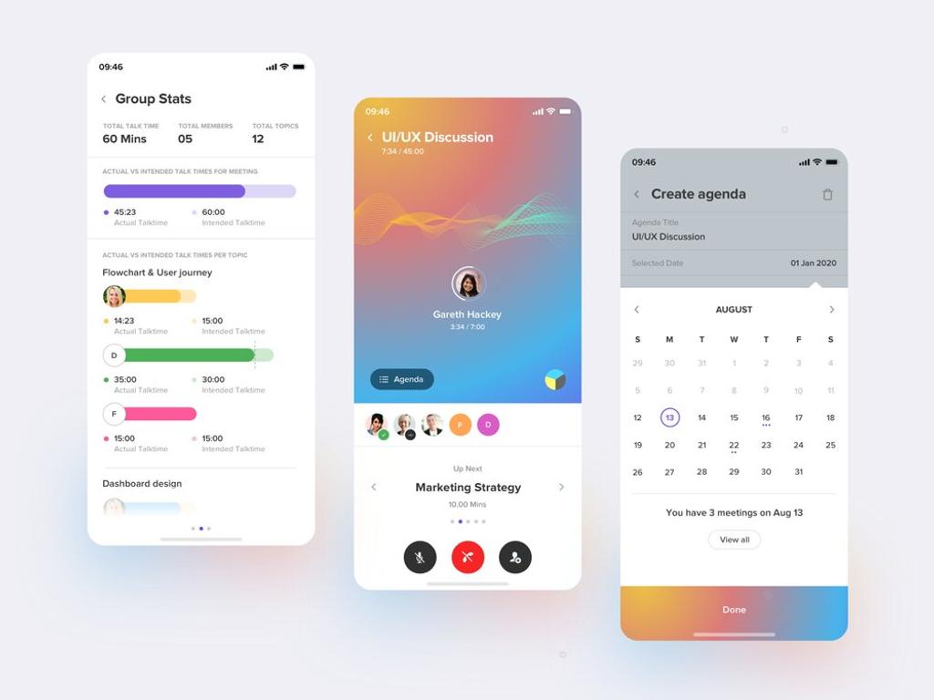 Calendar feature in app like Clubhouse