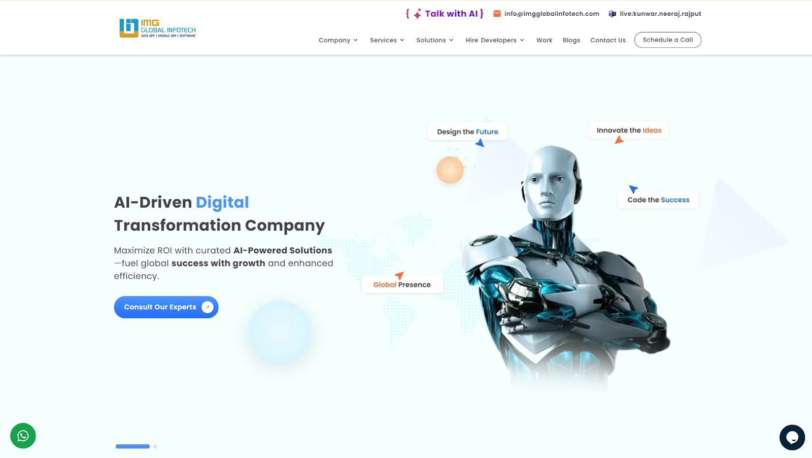 one of the top react native development companies - IMG Global Infotech
