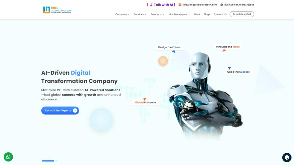 one of the top react native development companies - IMG Global Infotech