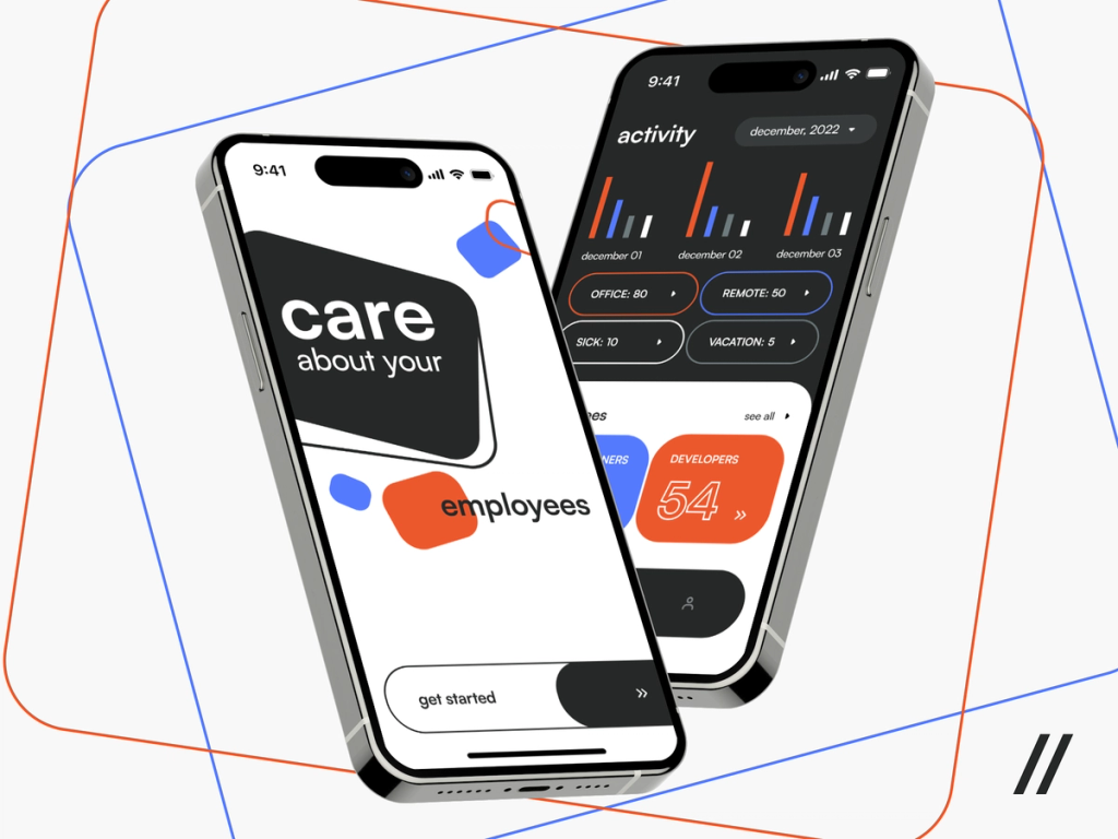 An example of a corporate fitness competition app.