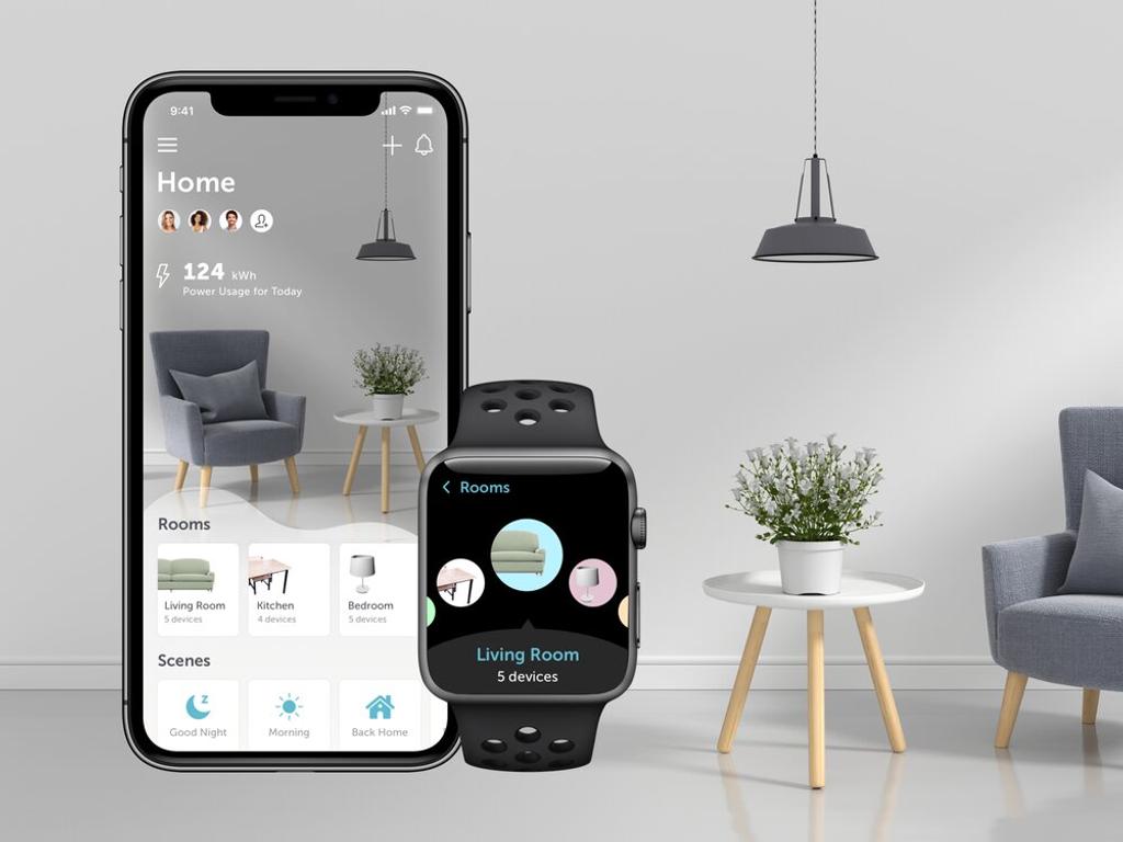 Example of an IoT app for a smart home with connected devices that use BLE protocol
