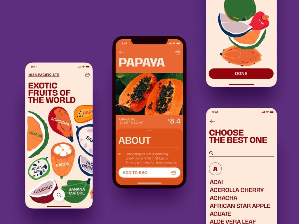 It might be a good idea to add a screen for each item during eCommerce app development 