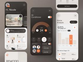 An example of the smart home manager app