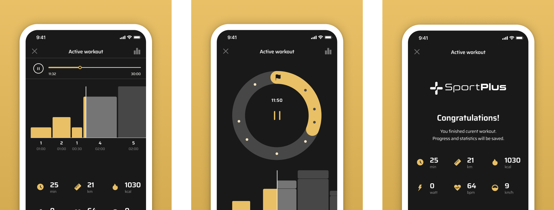 Illustration of the SportPlus app