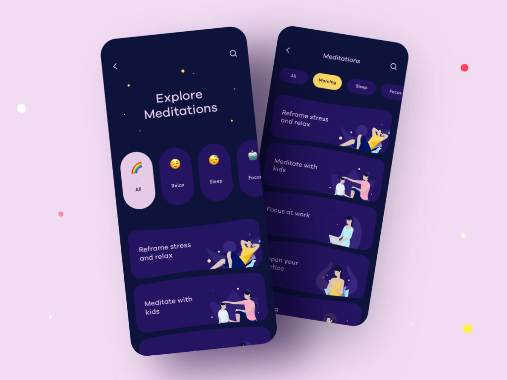 Your app should offer users different meditation packs