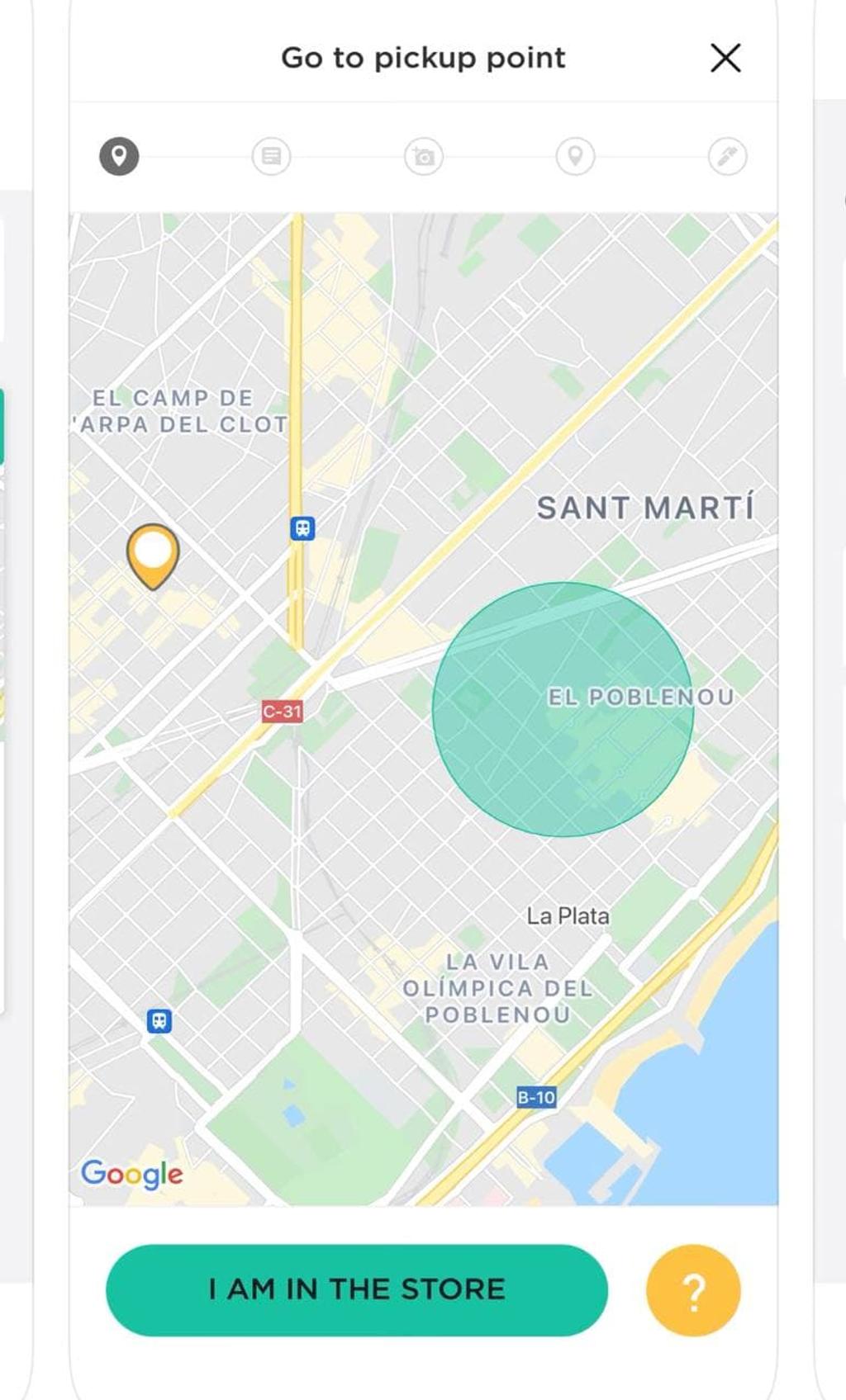 Food ordering apps for couriers should have navigational functionality 