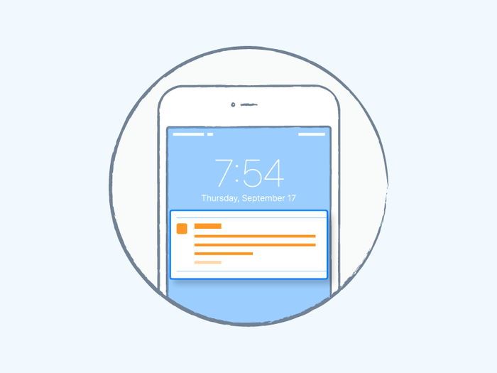 Small business mobile app development reduces cost of user retargeting as well well opens new communication channels (*image by [sarafrbrito](https://dribbble.com/sarafrbrito){ rel="nofollow" target="_blank" .default-md}*)