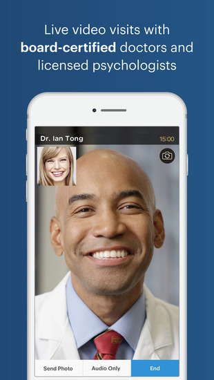 The app supports the telemedicine feature 