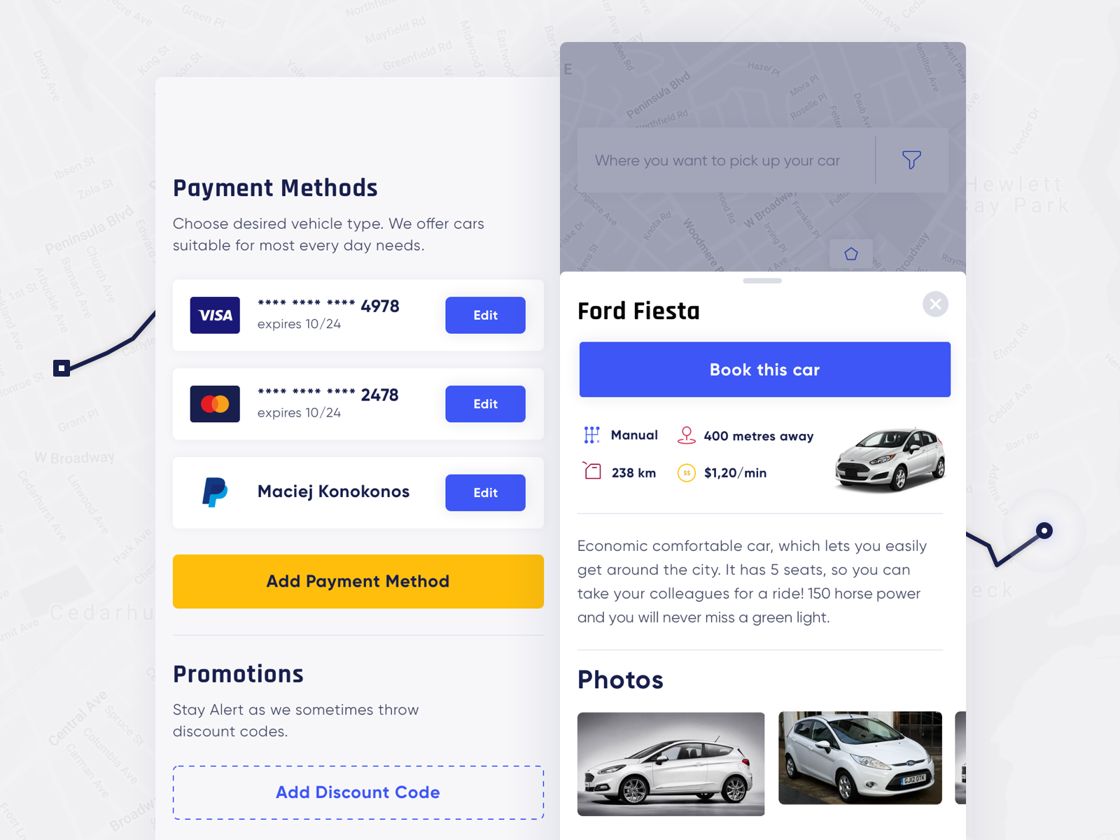 A clear payment gateway should encourage users to finish their bookings (*image by [Maciej Kownacki](https://dribbble.com/elefantus){ rel="nofollow" .default-md}*)