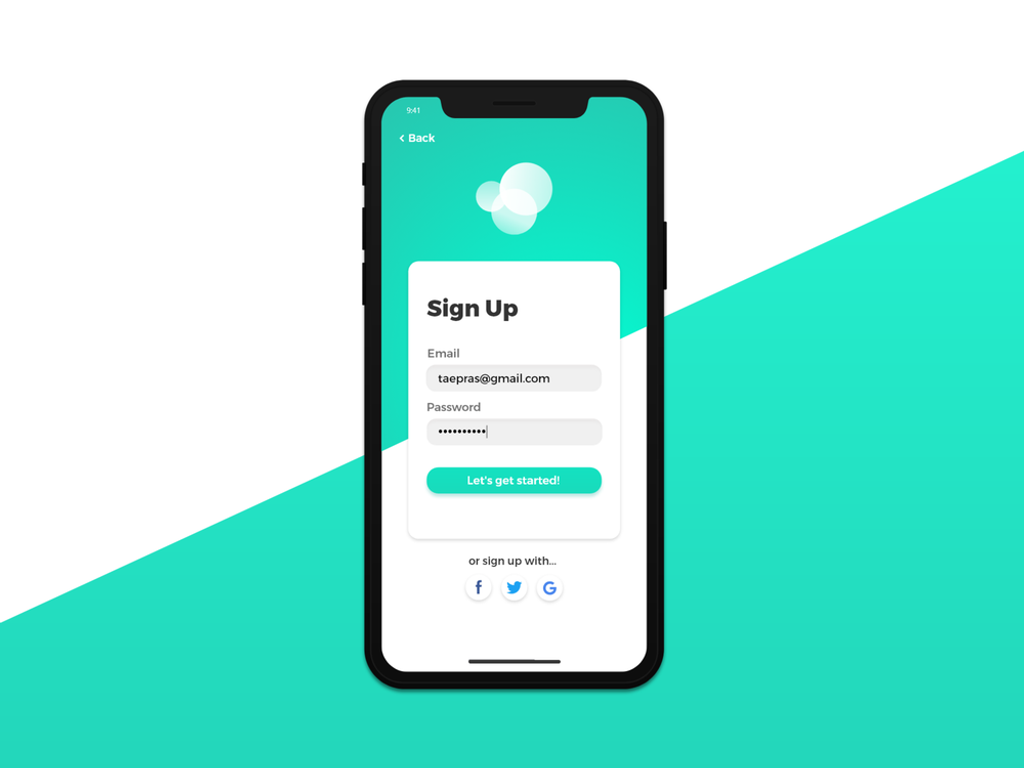 Make your Sign Up Process fast &amp; simple 
