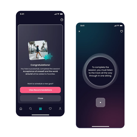 Example of the CBT appp