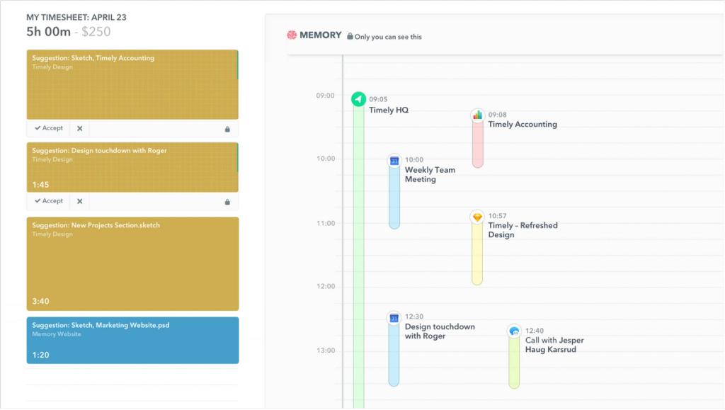 Timely is a modern, AI-Based tool to manage your tasks and track your performance