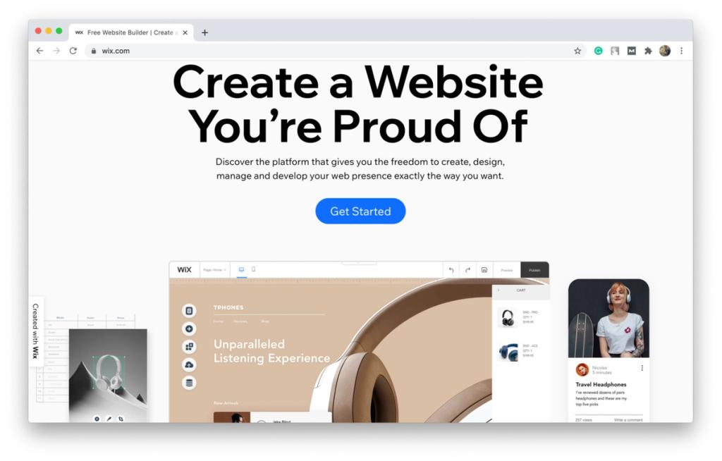 Wix website builder