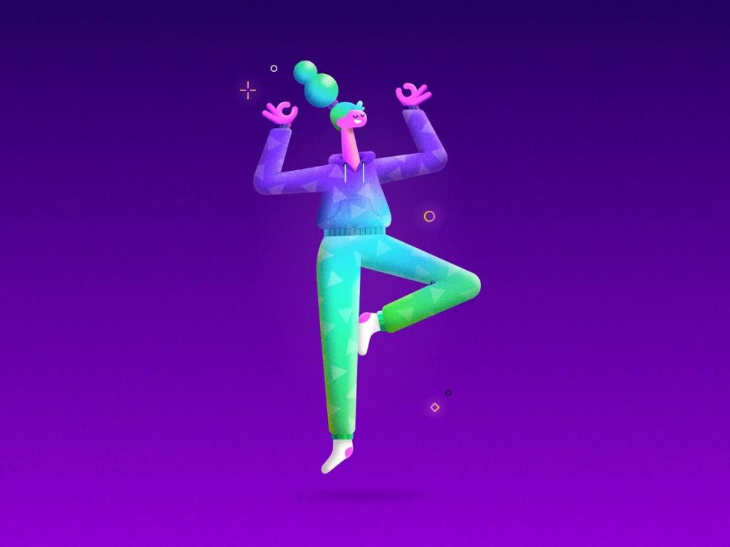 To keep focus while meditating, you can use various devices that will drag users’ attention back in case they get distracted (*image by [Patswerk](https://dribbble.com/Patswerk){ rel="nofollow" target="_blank" .default-md}*)