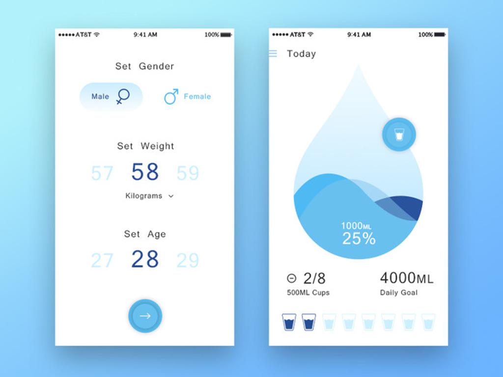 Hydration measurement apps are also great helpers when it comes to shaping your body 