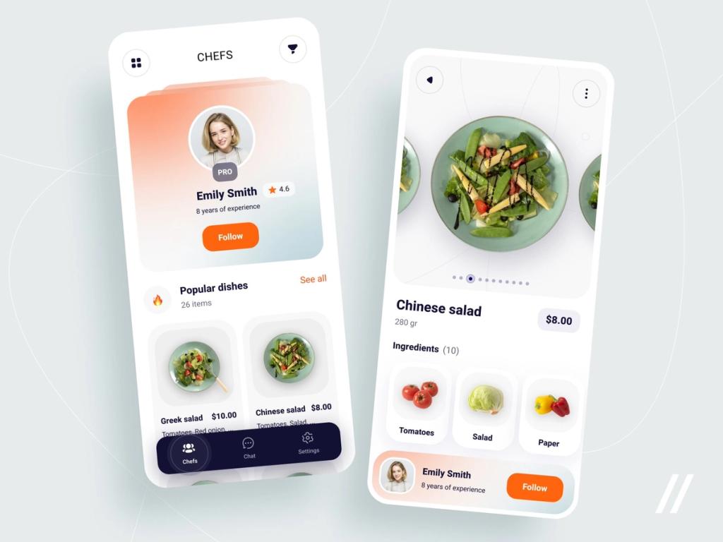 Food delivery apps like UberEats should also have a screen where customers could read a detailed information about each food option 