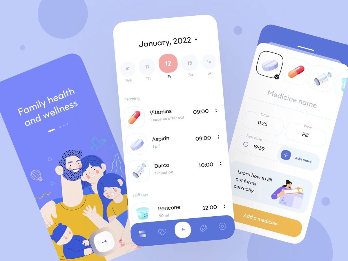 A lot of healthcare professionals use patient data from IoT-technology-based devices to improve their services (*image by [Anastasia](https://dribbble.com/anastasia-tino){ rel="nofollow" target="_blank" .default-md}*)