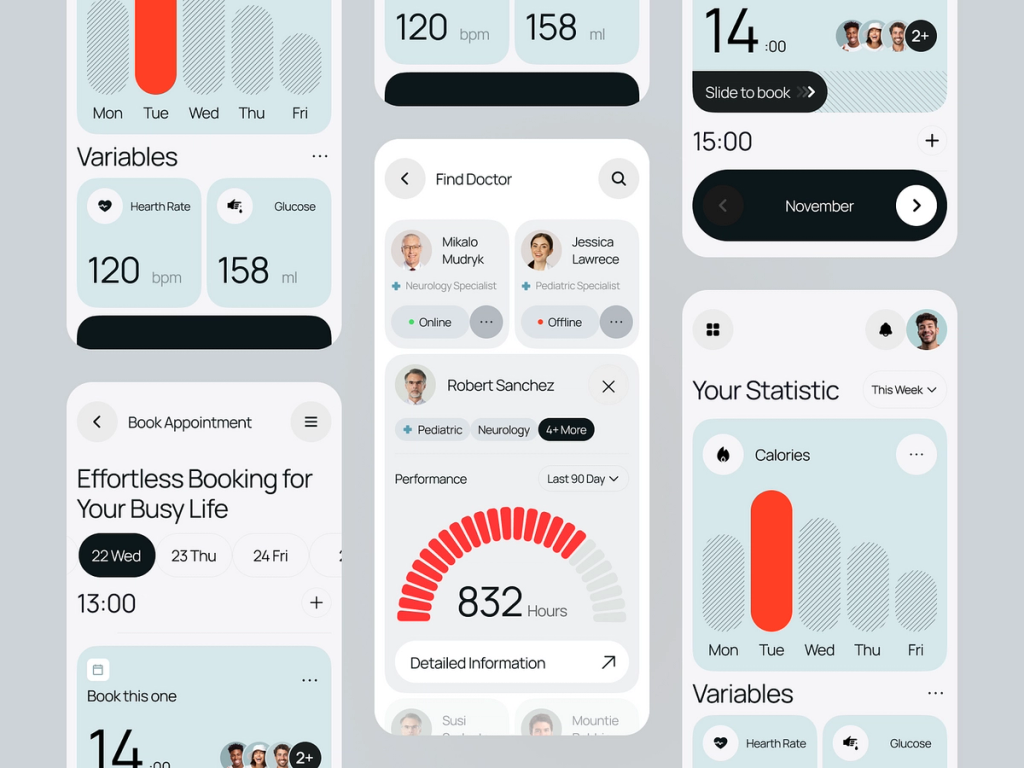 The market of mHealth is growing quickly which makes healthcare mobile app development relevant