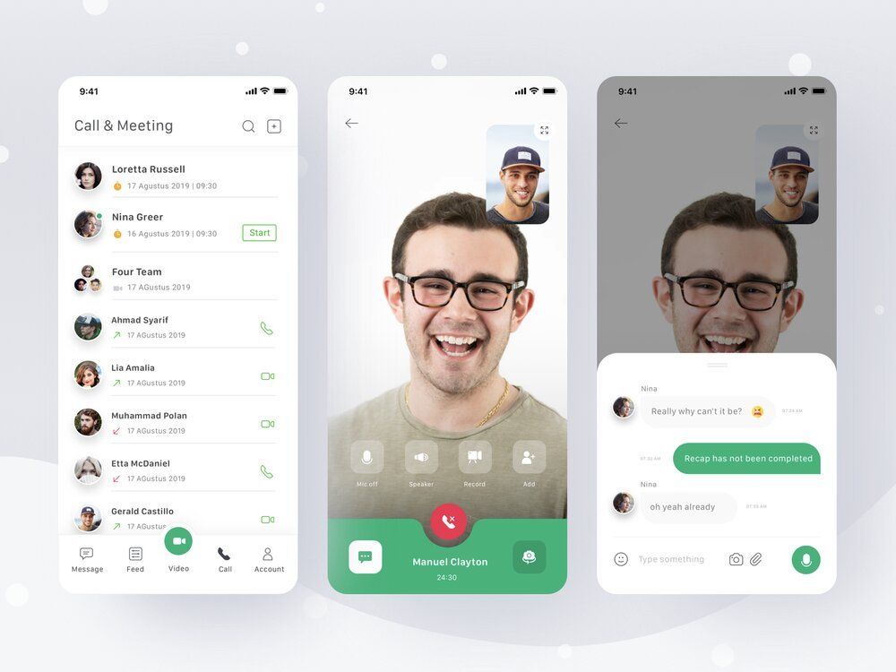 To build an app like Clubhouse, voice chat for members might be the core feature, so you should make its functioning seamless (*image by [Antilustrations](https://dribbble.com/Antilustrations){ rel="nofollow" target="_blank" .default-md}*)