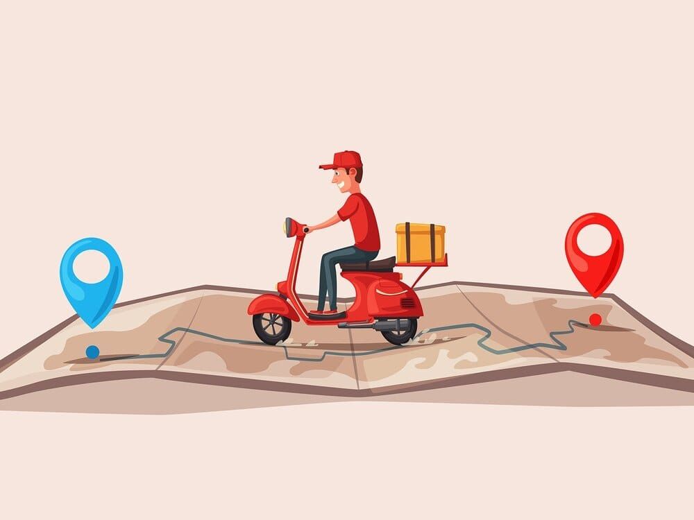 To run a successful business with this model, you should think about the comfort of both users and couriers (*image by [Dmitry Mòói](https://dribbble.com/dmitrymoi){ rel="nofollow" target="_blank" .default-md}*)