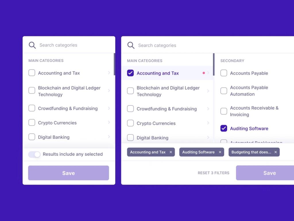 Filtering for services marketplaces