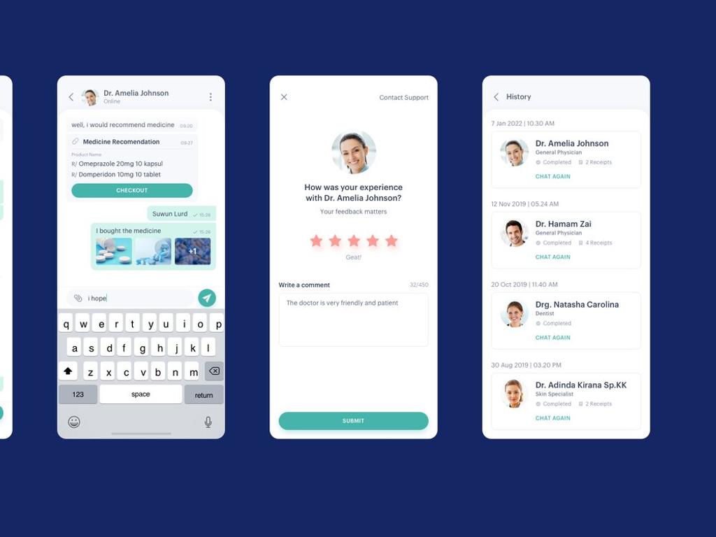 Consider incorporating a chat feature during healthcare software development