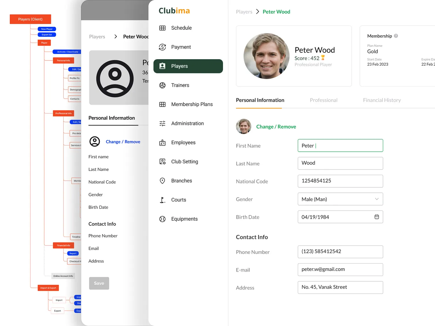 club management software development