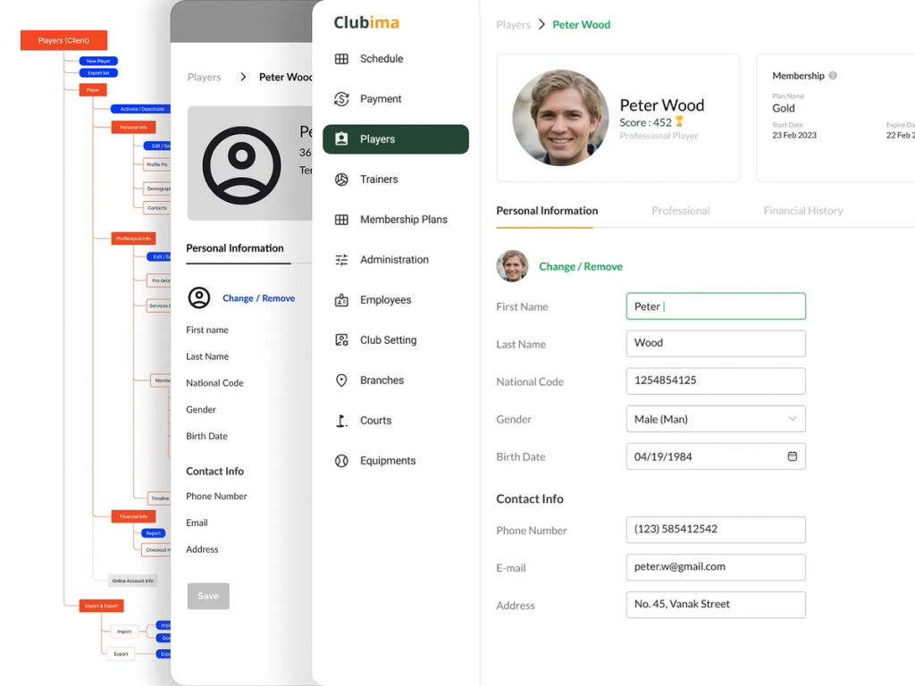club management software development