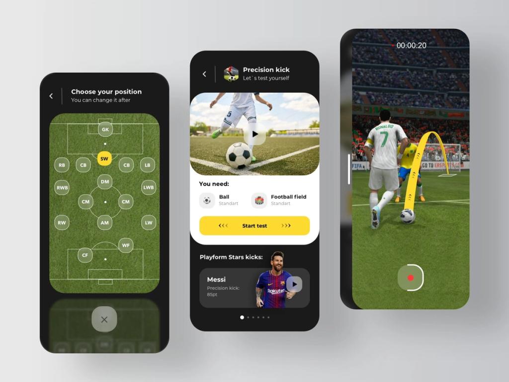 VR technologies can be used in different fields of eLearning platforms (app or website), including sports education