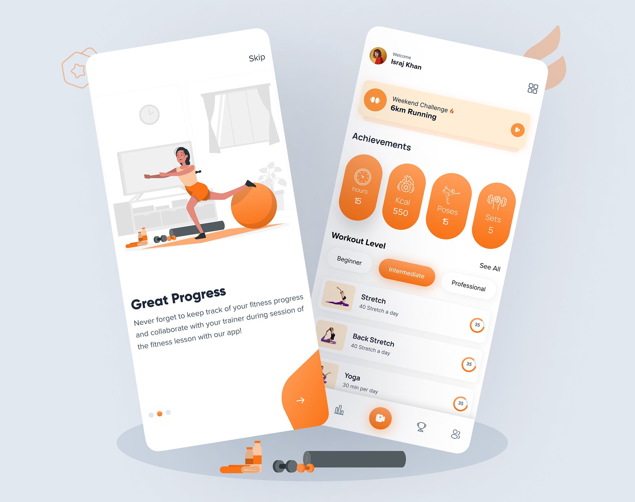 An example of how to build a personal trainer application with an illustration