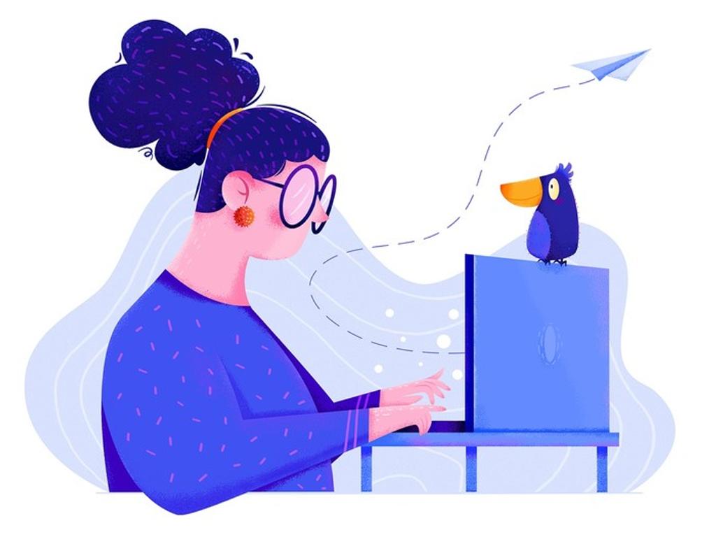 Each employee can use your company intranet as a social network for more productive co-working within the company (*image by [Uran](https://dribbble.com/urancd){ rel="nofollow" .default-md}*)