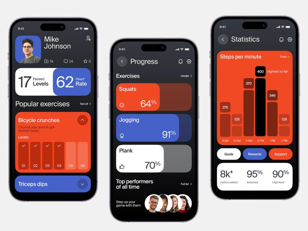 Fitness apps should provide real-time performance during workouts