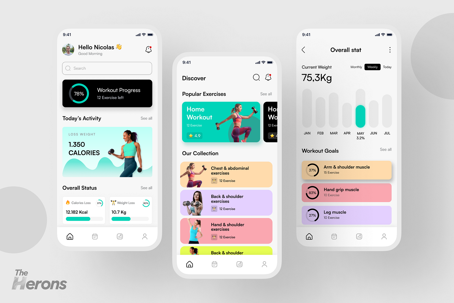 An example of personal training app