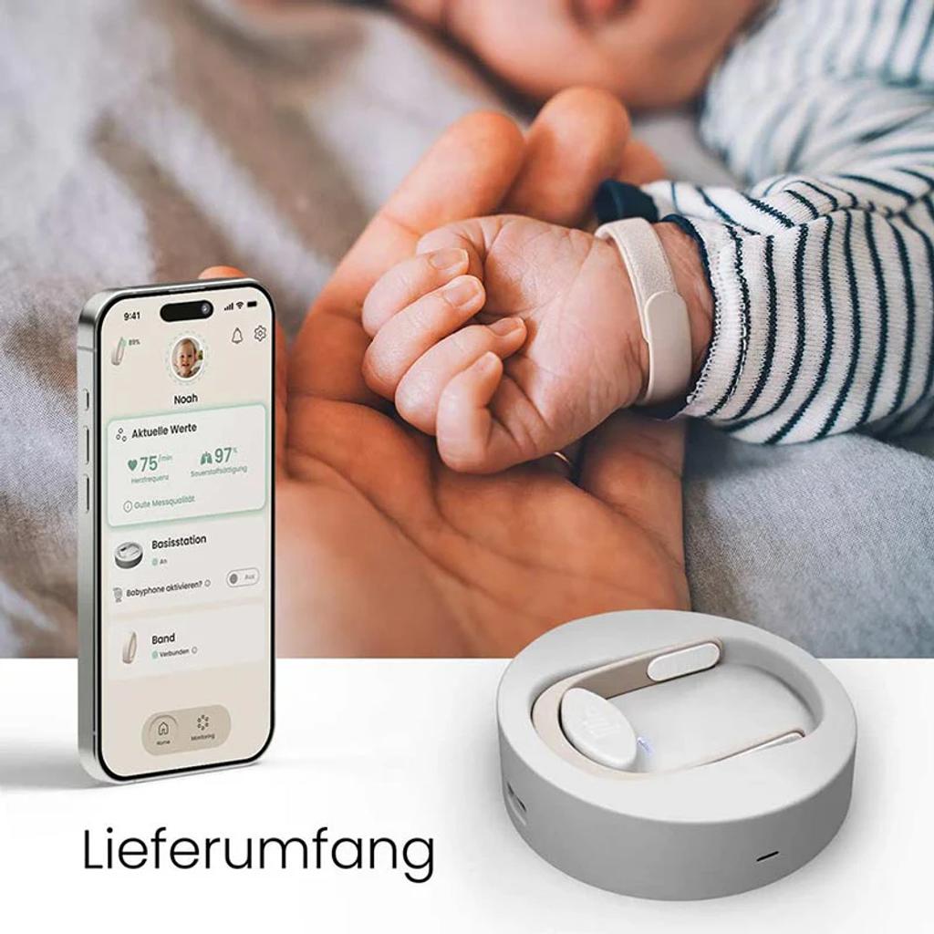 The Lilio companion app allows parents to track their infant’s vitals