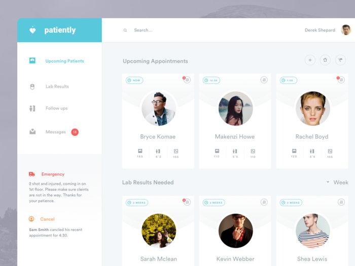 Doctors should have own mobile or web app to manage appointments 